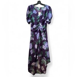 A New Day Purple Floral High Low Dress